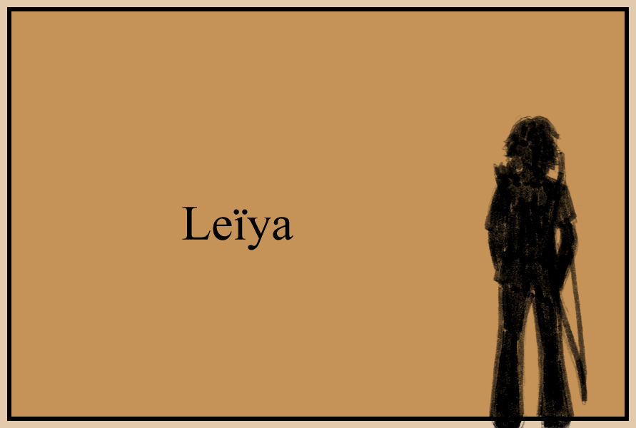 Silhouette du personnage Leïya.