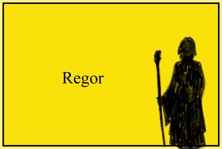 Silhouette du personnage Regor.